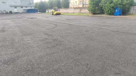 Устройство парковки из асфальтной крошки "Объект Земледельческая" 4