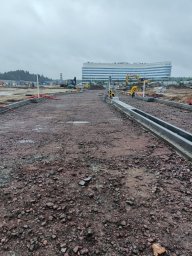 Подготовка основания и асфальтирование "клиника Белоостров" 3