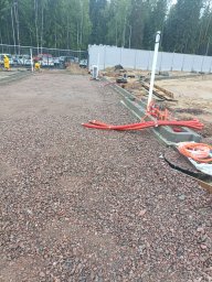 Подготовка основания и асфальтирование "клиника Белоостров" 1