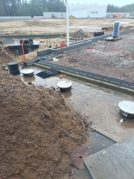 дубль--Подготовка основания и асфальтирование "клиника Белоостров" 1