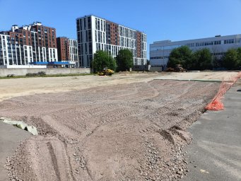 дубль--Устройство парковки из асфальтной крошки "Объект Земледельческая" 3