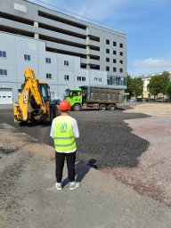 Устройство парковки из асфальтной крошки "Объект Земледельческая" 6